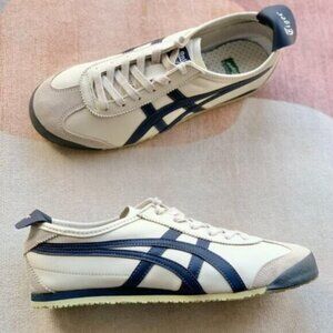 Onitsuka Tiger White and Blue Trainers
